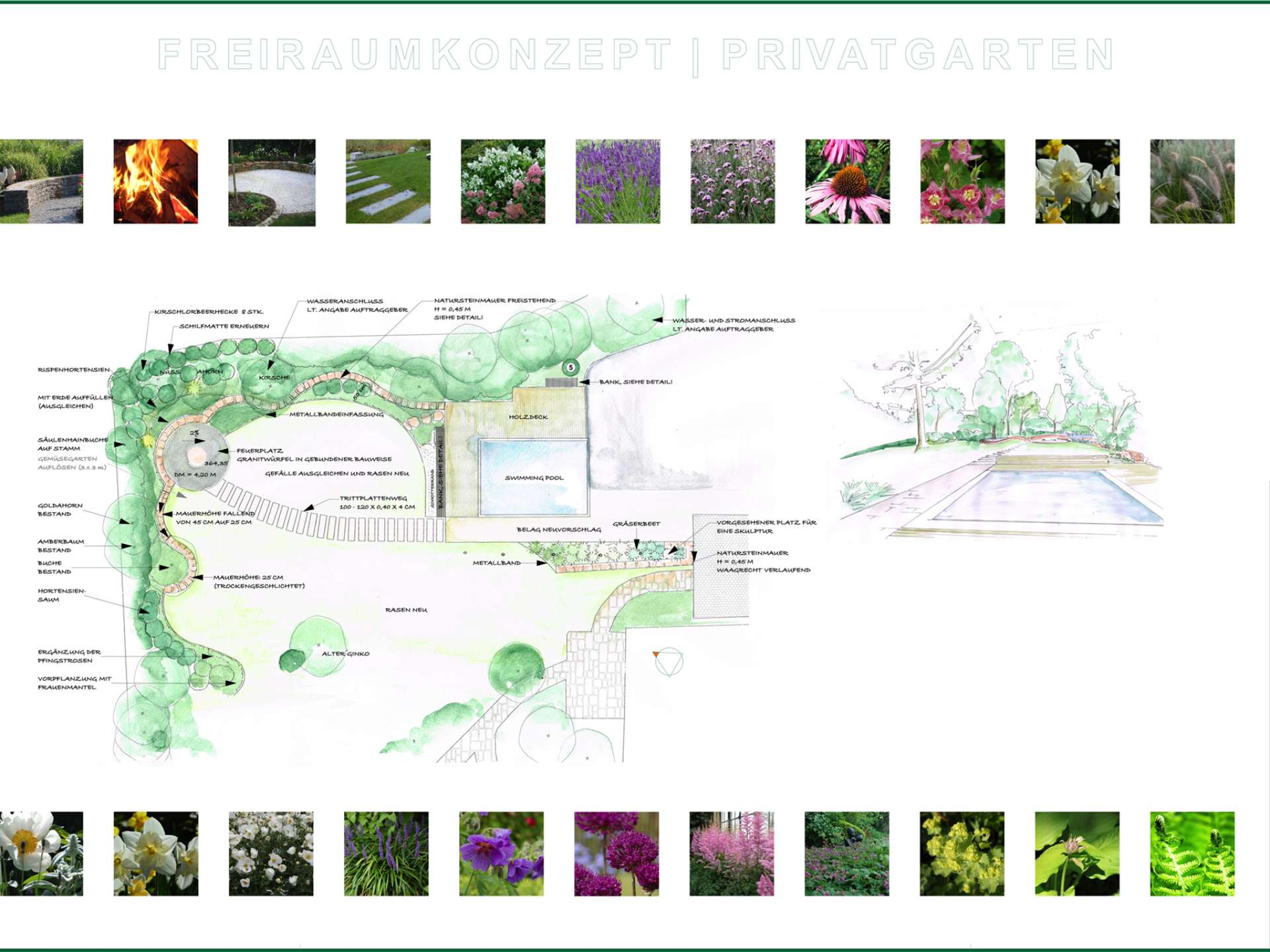 Gartenplan