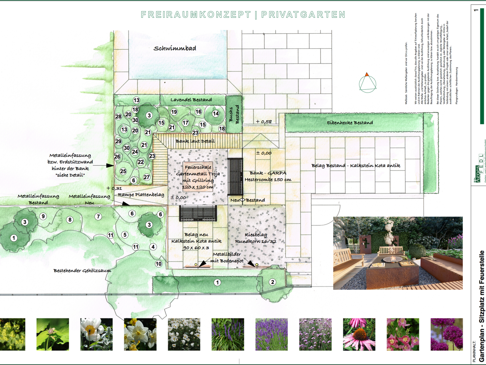 Gartenplan